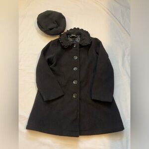 Starting Out Black Lined Coat with Hat